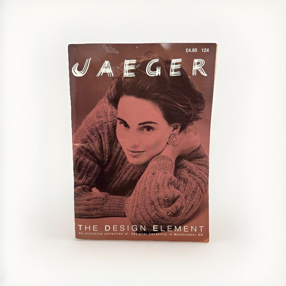 Jaeger Handknits Book 124 Design Element 1994 Vintage Patterns Knitting